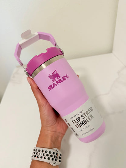 Strip Straw Tumbler 14 oz